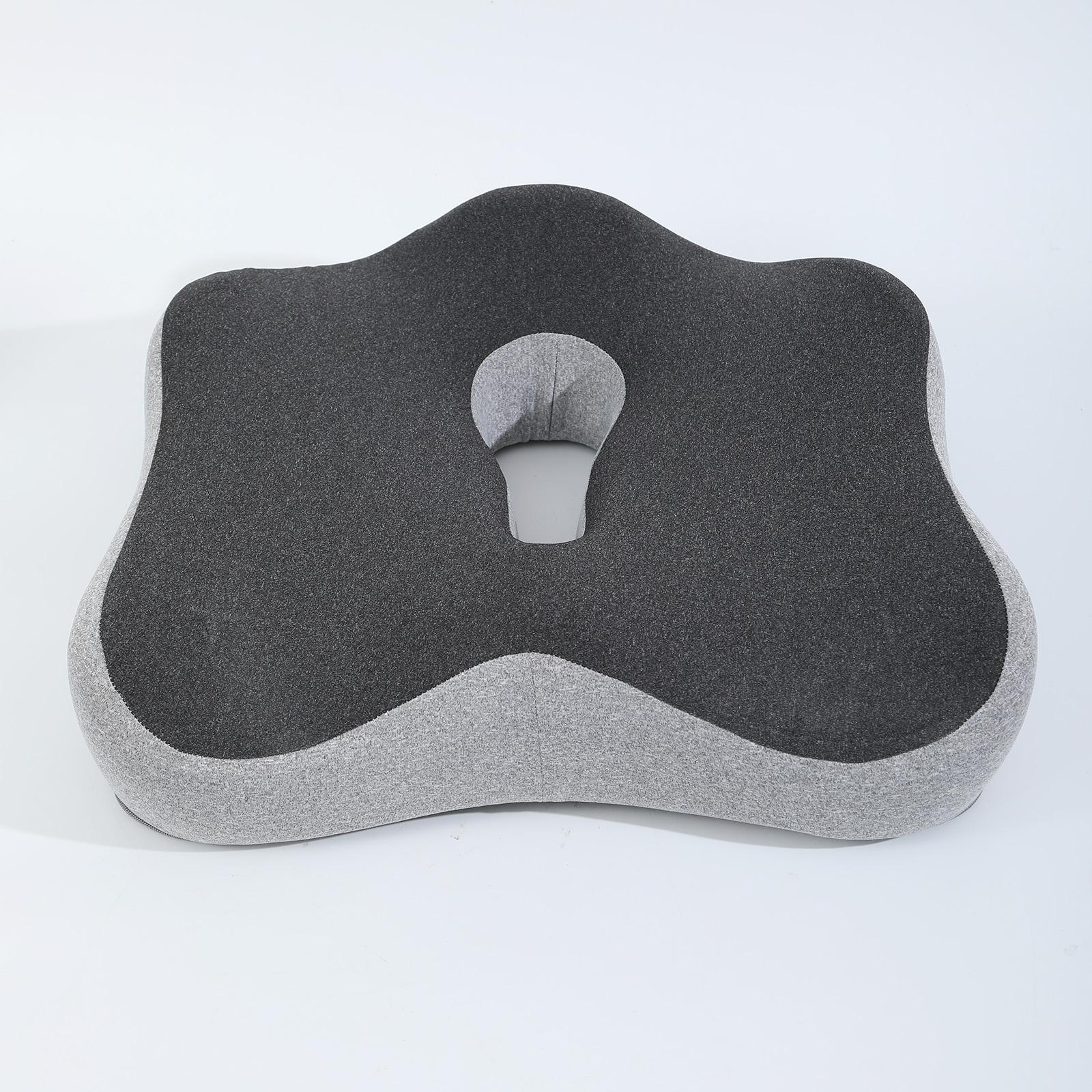 Memory Foam Office Chair Cushion and Lumbar Cushion, Adjustable Swivel Chair Comfy Chair Suitable for Home, Car and Office Use, Hip and Waist Upgrade, Portable and Comfortable with Washable Breathable Mesh, Ergonomic Computer Chair