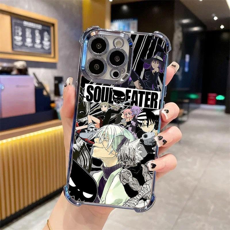 Soul Eater Phone Case Evans Crona Maka Albam Black Star Tsubaki Death the Kid Manga Anime, Anime Vintage Special Cover for iPhone 11 12 13 14 15 16 17 Pro Max Plus Air #IP+SE1