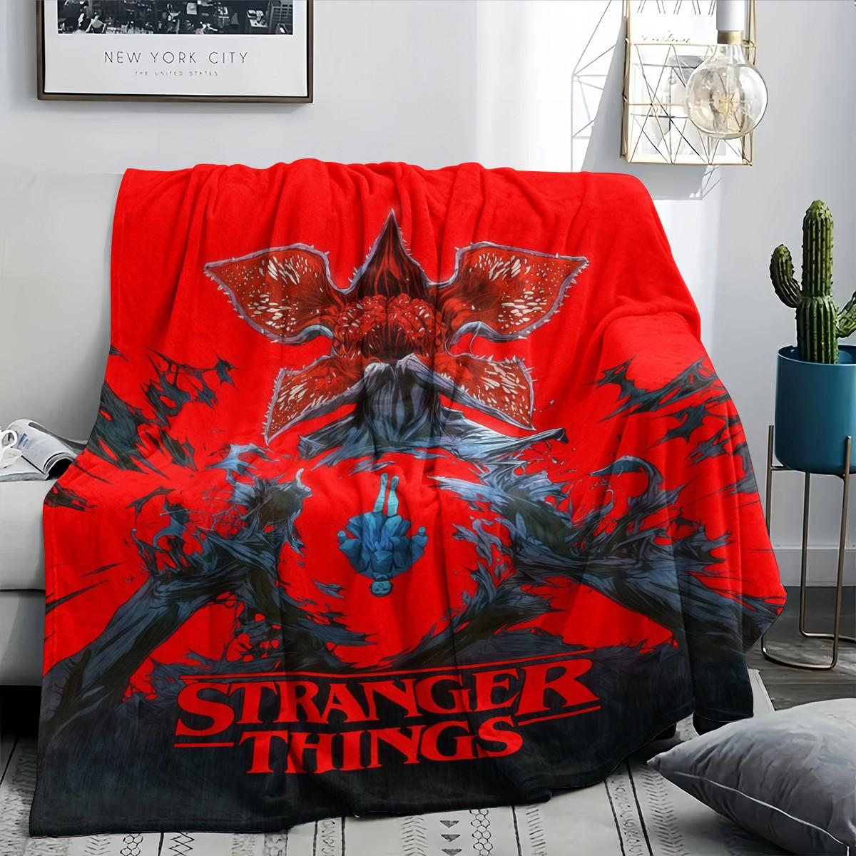 その他 V.A. Stranger Things Blanket Stranger Things Demogorgon Fleece Blanket with Design, Soft