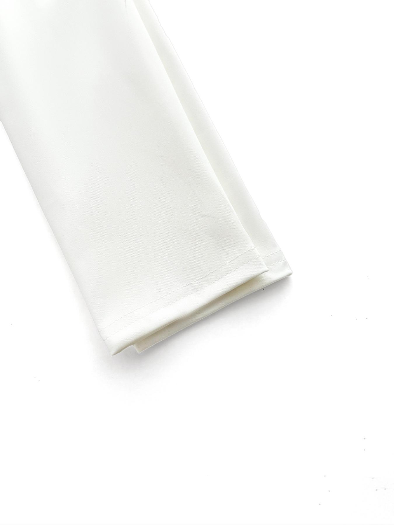 Women White Zip Up Top Deep V Neck Cropped Long Sleeve Slim Fit Shirt Streetwear Fashion Sexy Club Outfit Stretchy, Elastic Fabric Minimal Chic Front Zipper Jacket Y2K Aesthetic Bodycon Crop Top Casual Daily Wear Trendy Going Out Urban Fashion Blouse