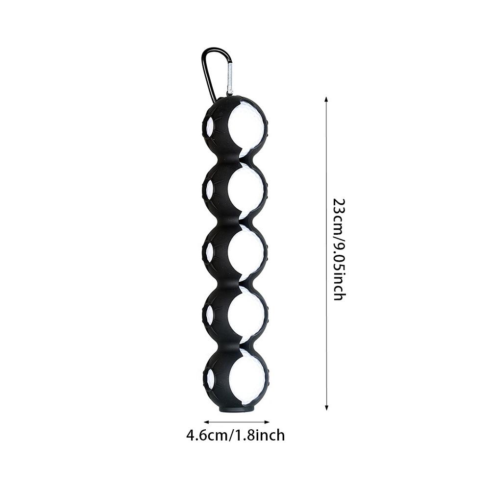 Silicone Golf Ball Bag Protective Cover, Mini Multicolor Ball Pouch, Portable Golf Equipment, Golf Accessories for Men & Women