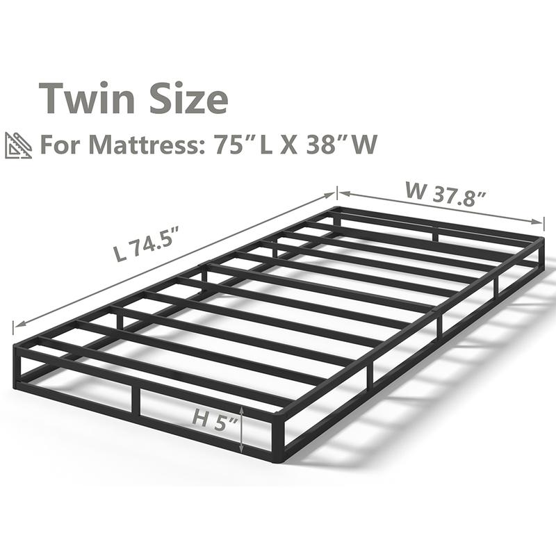 Edenza-Queen Box Spring 9 Inch5 7 9 box spring, Heavy Duty Mattress BoxSpring Foundation, Sturdy Queen Box Springs for Bed with Fabric Cover Set, Easy Assembly, Noise Free fabric cover set