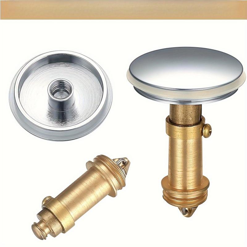 Universal sink plug, using a spring-type drain plug