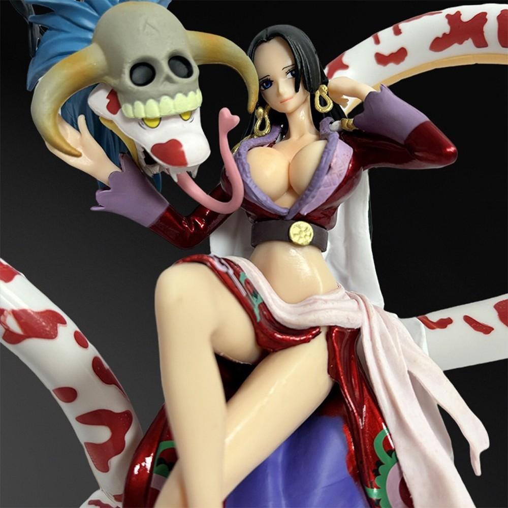 One Piece Boa Hancock Figure! Empress with Snake Form & Gaming Setup Vibe，Unboxing Boa Hancock Statue! Must-Have Collectible for One Piece Fans，Perfect Desk Decor for Anime Lovers, Anime Design, Anime Figures