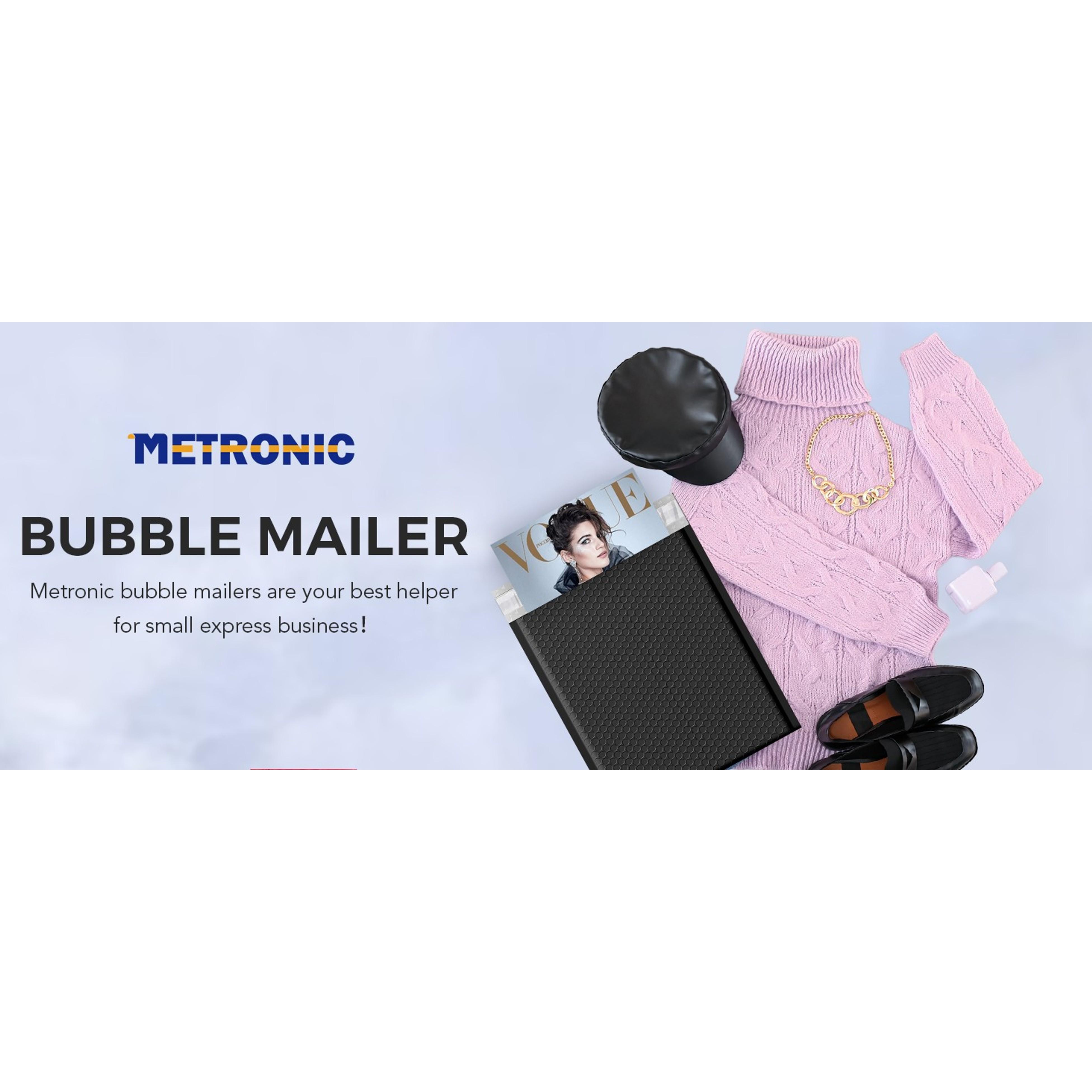 Bubble Mailers 8.5x12" 40 Pack Black Padded Envelopes Usable Size 8.5 x 11" Strong Adhesion Bubble Envelopes Medium Mailing Envelopes Bubble Padded for Small Business Shipping Books Clothes
