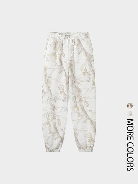 Men's & Women's Camo Leopard Print Fleece Sweatpants, Loose-Fit Casual Pants, Fall Winter Thick Knit Joggers, Baggy Jogging Pants, Elastic Waist Men's & Women's Camo Leopard Print Fleece Sweatpants, Loose-Fit Casual Pants, Fall Winter Thick Knit Joggers, Baggy Jogging Pants, Elastic Waist