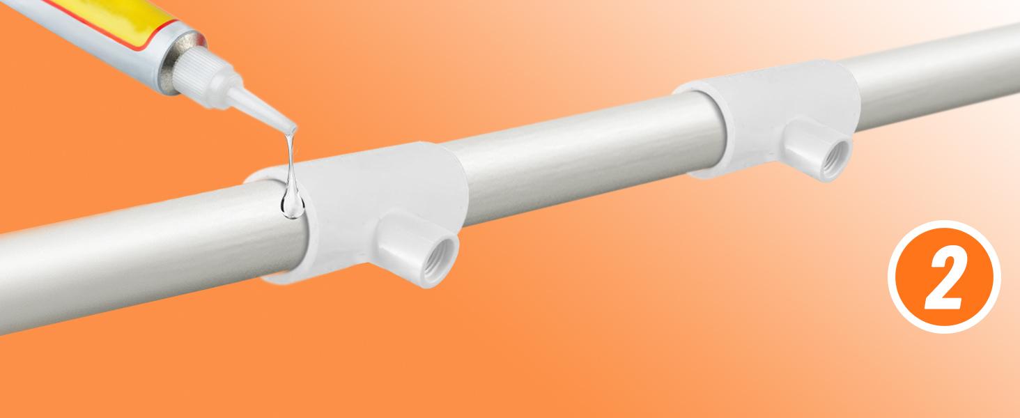 12-Piece PVC Tee Fittings for Automatic Chicken Waterer, Threaded Connectors That Connect Poultry Nipples, Cups, Feeders (Farm Animal & Poultry Feeding Supplies), Connects