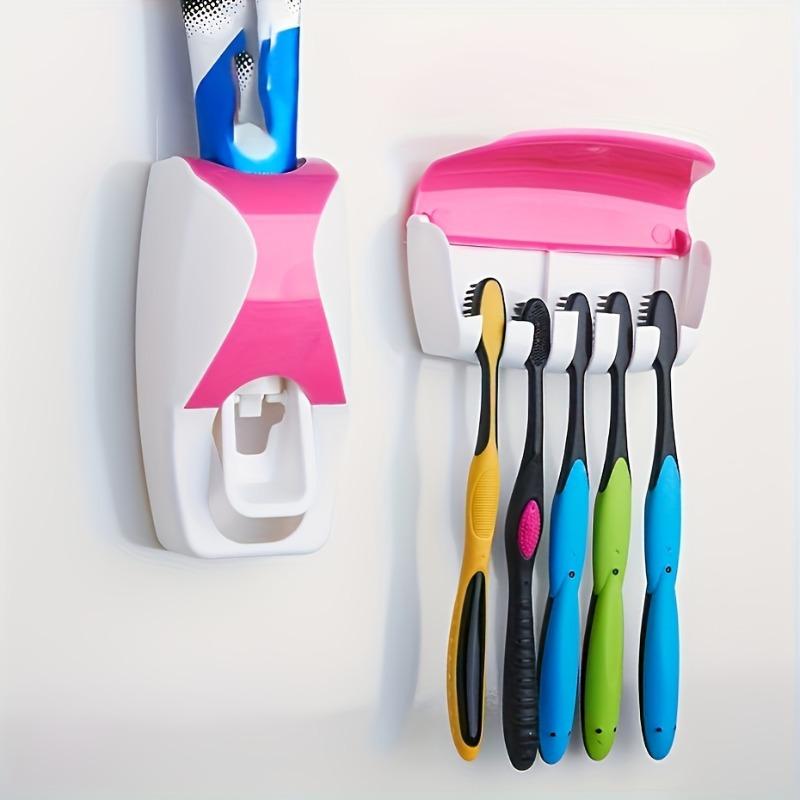 1pc Wall mounted automatic toothpaste squeezer set, no electricity required