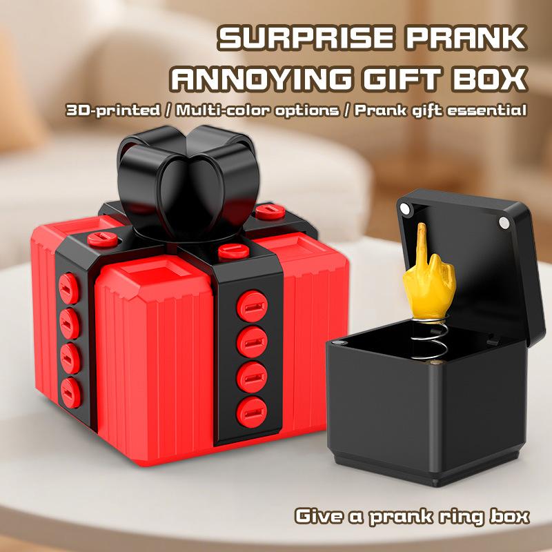 Disgusting Gift Box with 3D Printed Pop-Up Finger Surprise, Perfect for Birthday, Office, Halloween, and Swap Gifts