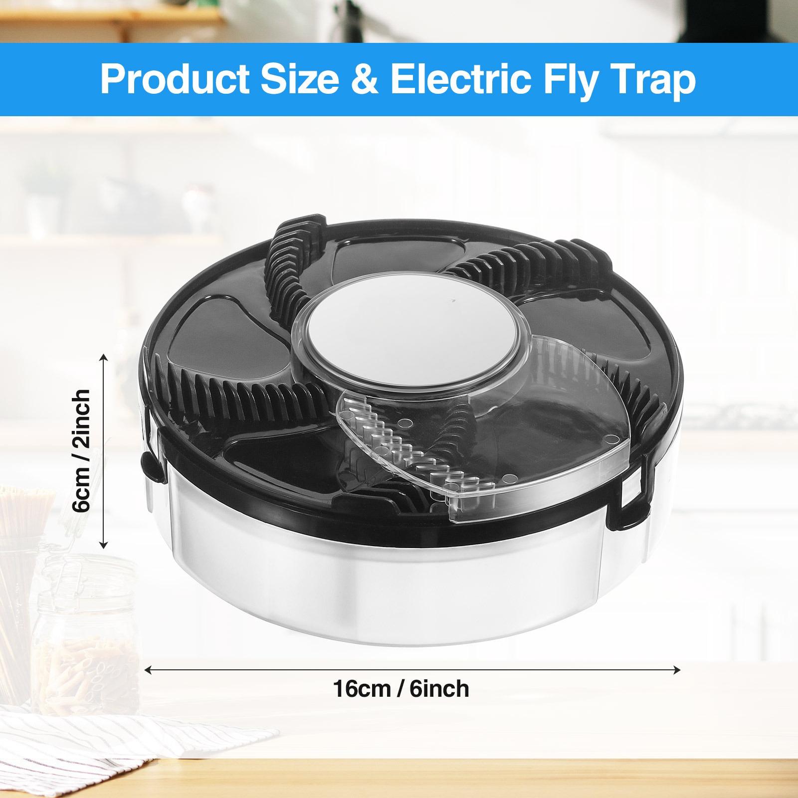 Automatic Electric Fly Trap Indoor Flying Insect Catcher, Efficient Pest Control Tool for Gnats Mosquitoes, Plug-in Bug Repellent Device, Practical Insect Trapper Suitable for Household Rooms, Outdoor Patios and Ranch Farm Daily Insect Removal