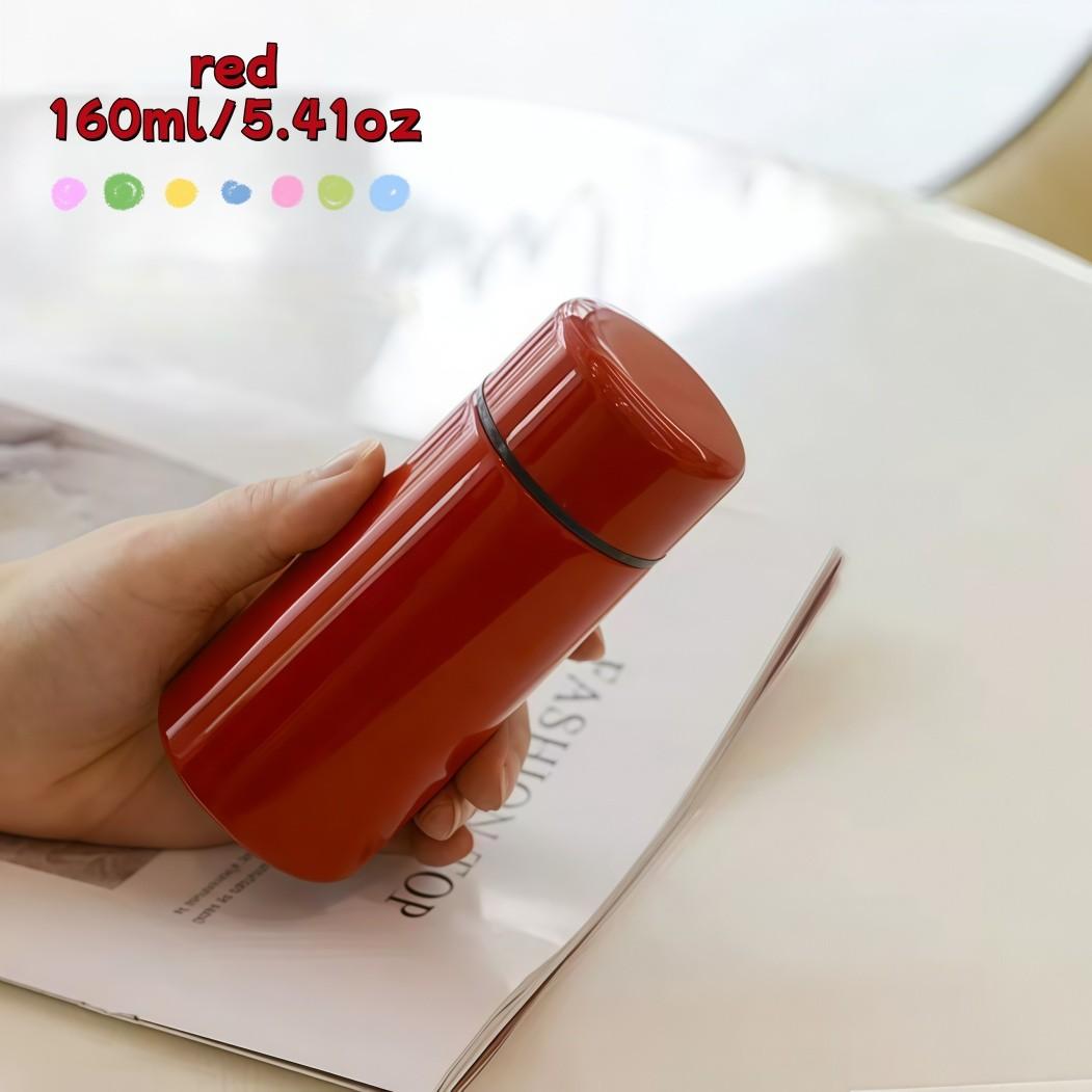 Portable Insulated Stainless Steel Cup, Keeps Drinks Hot or Cold, Perfect for Camping and Hiking, Cute Small Pocket Cup, 5.41 Oz