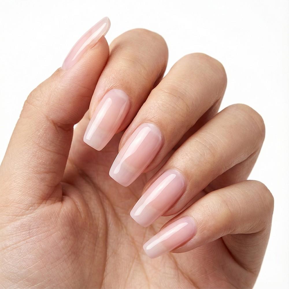 ELL LOUREL New Arrival 3 in 1 Natural Nude Pink Nail Hardener,Quick Dry, Alcohol-Free Formula, Designed to Strengthen and Nourish Thin and Soft Nails, Perfect Gift for Various Holidays, Nail Strengthener to Get Hard Nail Shield. Nail Care Solution