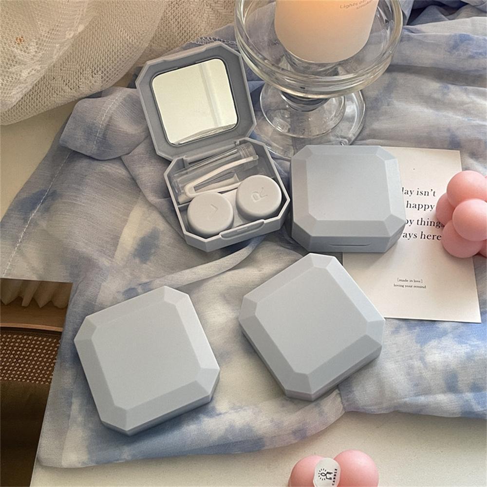 Contact Lenses Box Plastic Portable Contact Lens Case Travel Kit Holder Portable Candy Color Contact Lenses For Fashion Daily