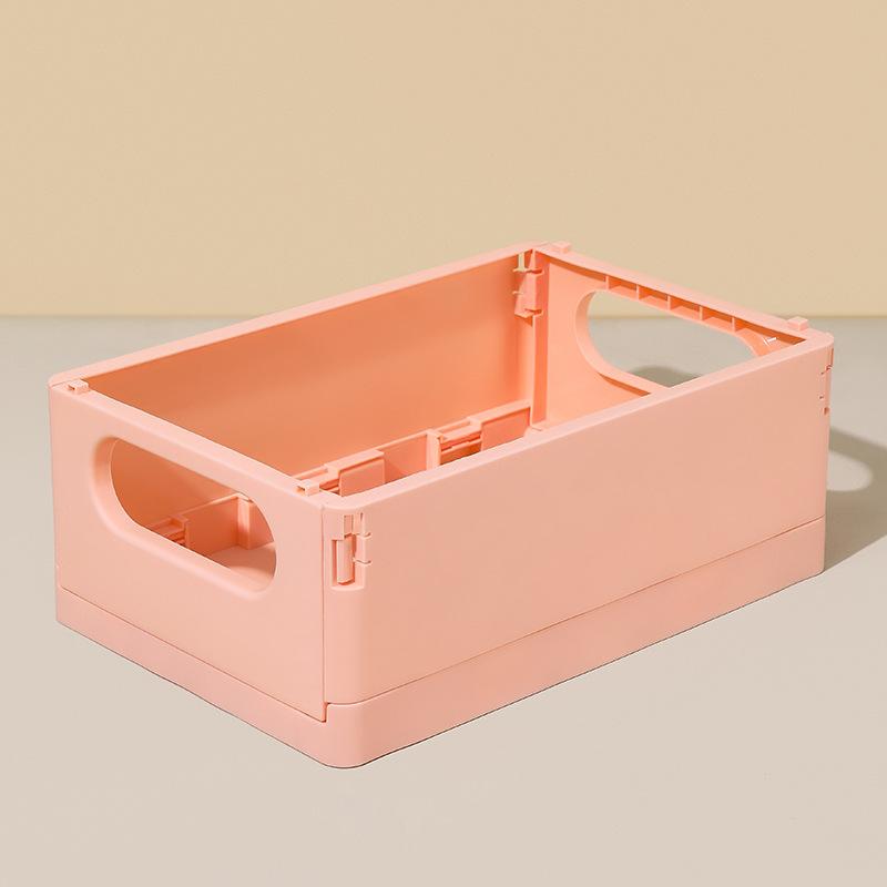 2pc Multifunctional Foldable Storage Box, Office Supplies Jewelry & Cosmetic Organizer, Durable PP Material, Ideal for Home & Travel Use