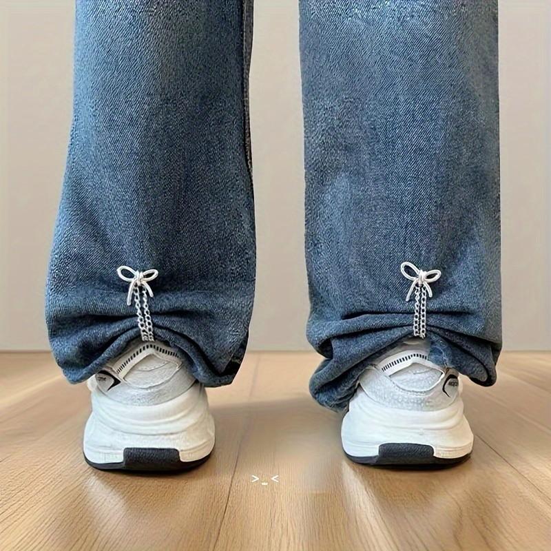 Adjustable Cuff Clips Set of 6, No Sewing Required, Detachable Durable Fabric Fasteners, Ideal for Shirts & Jeans, Stylish Clothing Accessories