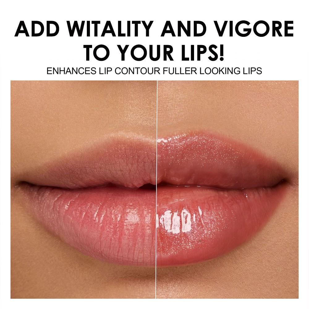 3D Mirror Gloss Lip Glaze Long-Lasting Hydration Anti-Wrinkle Lip Balm Transparent Pearl Fine Sparkle Lip Oil Valentine's Day Gift