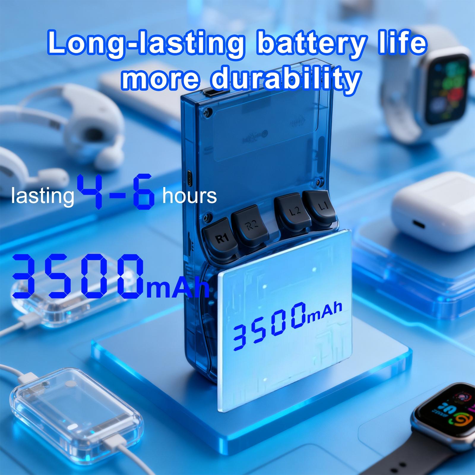 GAMINJA Upgraded ANS13 Open-Source Handheld Game Console, Portable Design with over 15,000 Games, Perfect Gift for Retro Gaming Enthusiasts, Rechargeable Portable Console