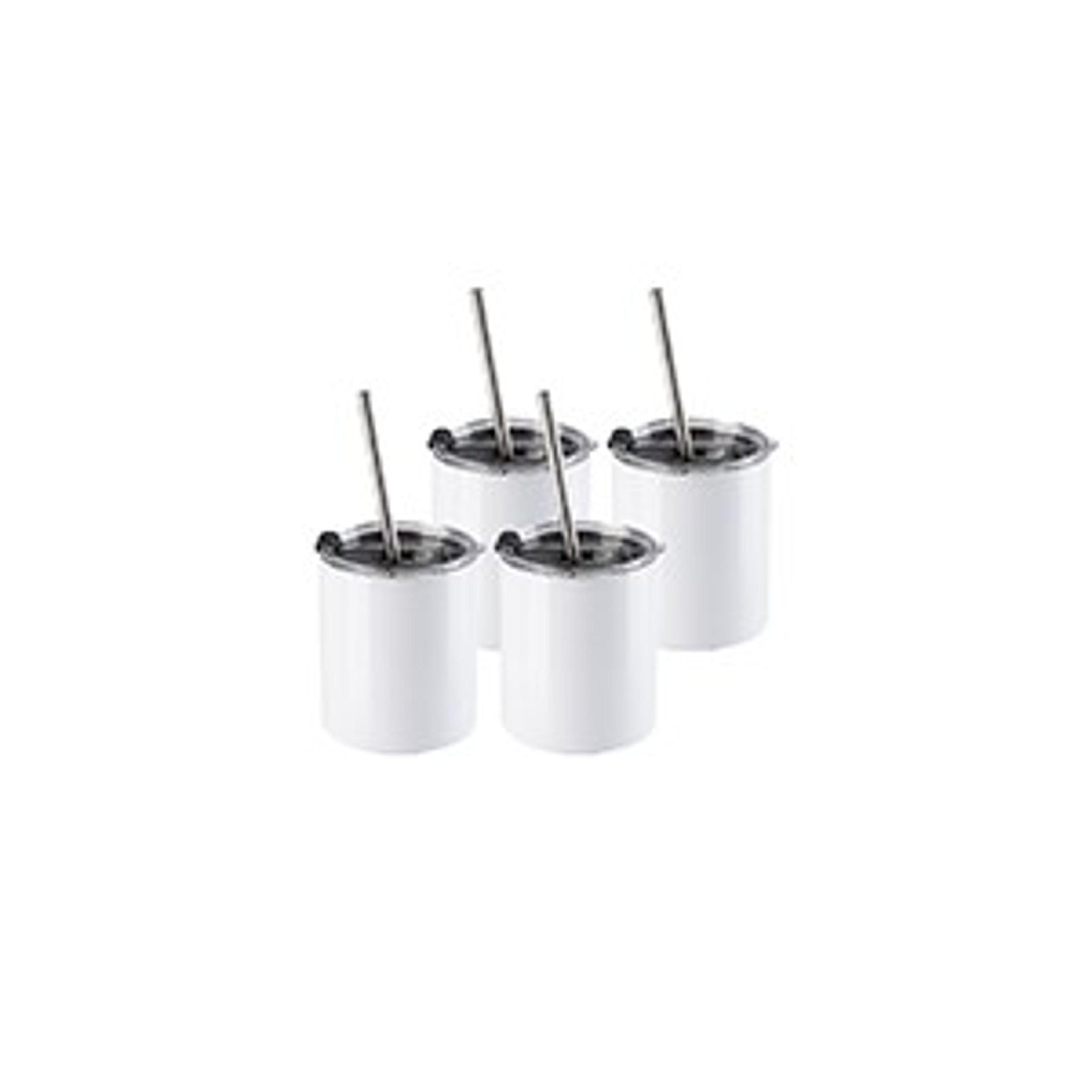 4 Pack 12 OZ Sublimation Can Cooler Insulator Blanks White | Double Wall Stainless Steel Beer Can Cooler, Beer Holder Tumblers Cups, for Tumbler Heat Press Sublimation Oven Printing