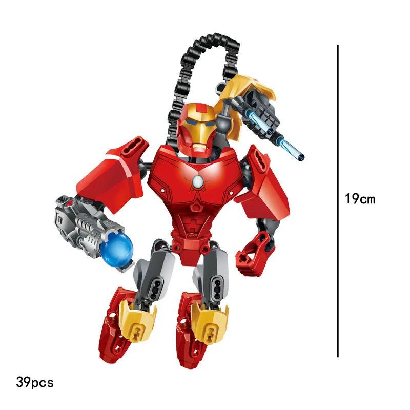 Lewan 2077 Steel Mech American Team Killer Assembled Building Blocks Boy Toy Gift Compatible with Lego