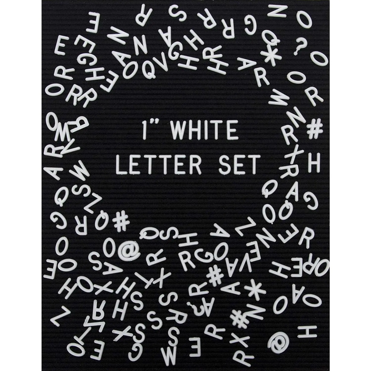 Plastic Letter Board Letters (348 Pieces, 1”, White) | 1” Letter Board Letters for Changeable  Letter Board – White Letter Board Accessories –  Set