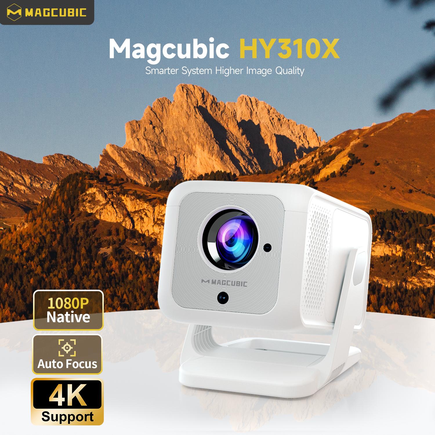 Magcubic Auto Focus HY310X Projector 420ANSI 4K Supported Full HD 1080P Android 11 Built-in 5W Speaker BT5.2 Auto Vertical Keystone for Outdoor Theater Stand Mini Portable Projector