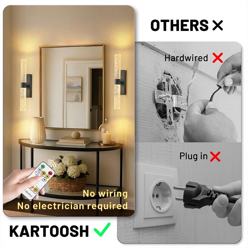 1/2Pcs LED Wall Lights, Modern Magnetic Charging Wall Lamps, Remote-controlled Dimming, 4000mAh, Touch Switch, For Living Room Feature Walls, Hotel Corridors and Hallways, Home Interior Wall Lighting