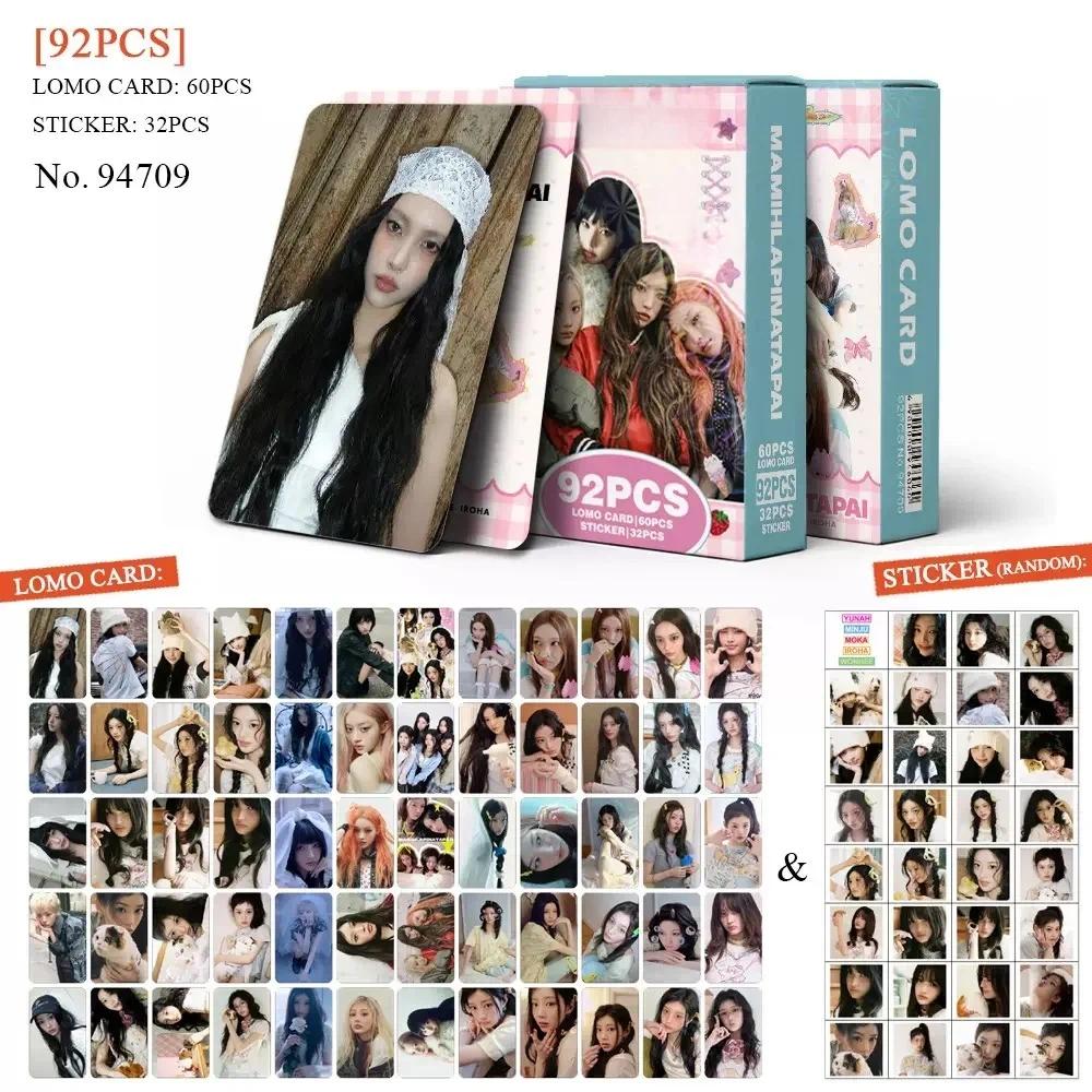 92PCS Korean Hot Idol New Album "MAMIHLAPINATAPAI" HD Lomo Cards YUNAH MINJU MOKA WONHEE IROHA High Quality Small Cards