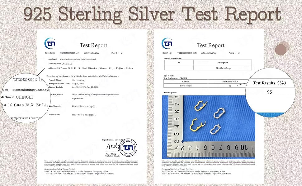 OHINGLT 925 Sterling Silver Necklace Clasp,Pearl Enhancer Push Clasp with Secure Lock,Strand Shortener Openable Lock Extender for Necklace Chain