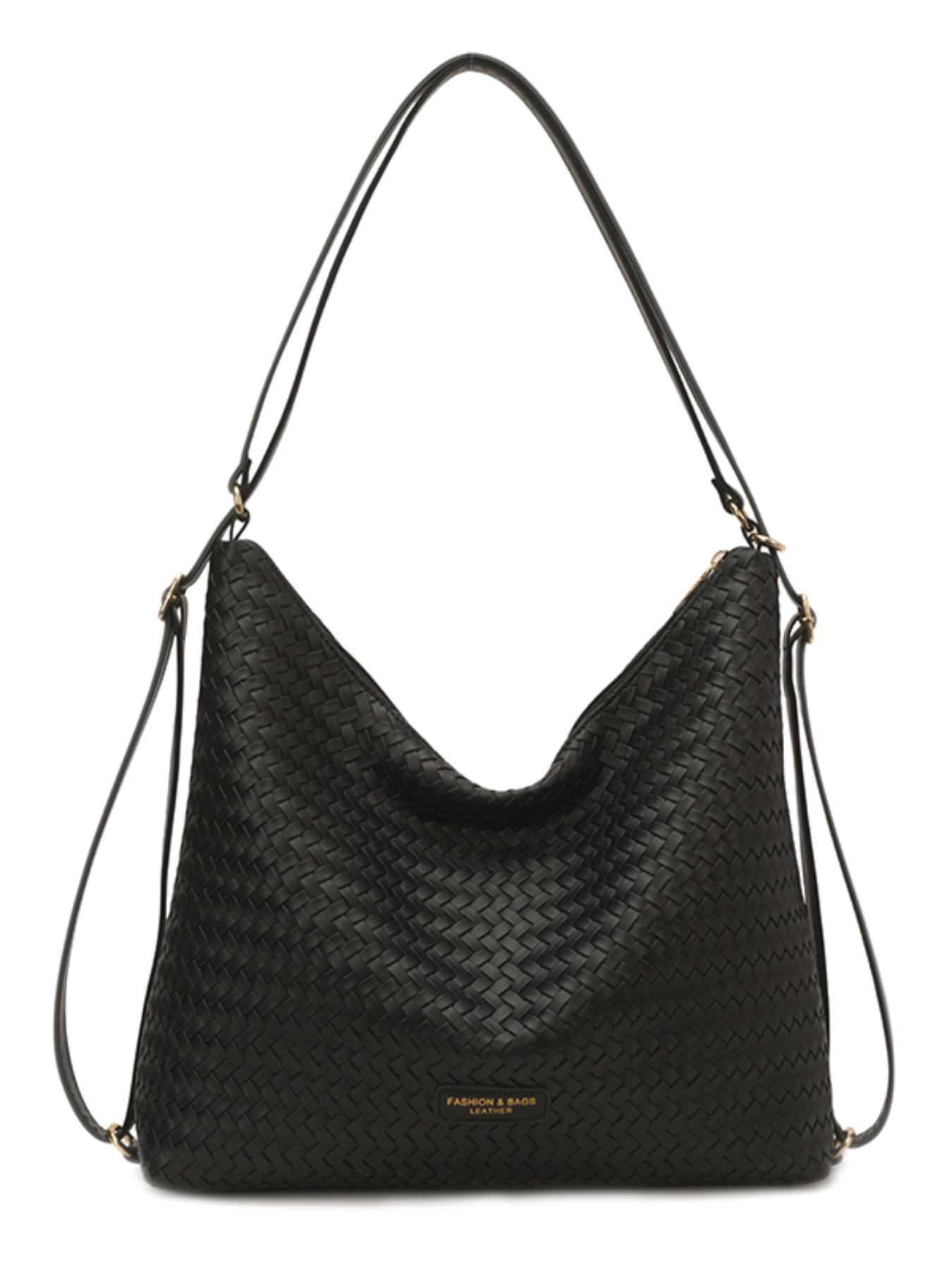 Elegant Retro Large Bag for Women, 2026 New Fashion Soft Leather Tote, High Capacity Commuter Shoulder Bag, PU Material, Multiple Colors Available