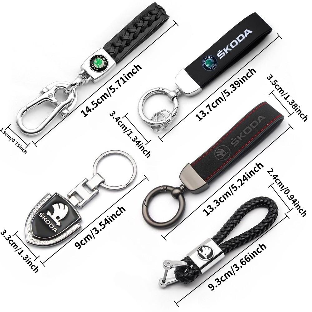Scoda Keychain/lanyard for All Models, Sporty Customization, Fits Octavia, Superb, Kodiaq, Karoq, Crystal, Xinrui, Etc