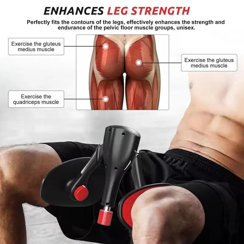 One-piece adjustable weight (20-80 pounds) Kegel exercise equipment for both men and women. Home fitness equipment. Used for thigh, inner leg and leg exercises, arm exerciser, pelvic floor muscle trainer.