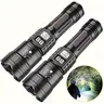 2 Pack Rechargeable Handheld LED Flashlights with Zoomable Spotlight, USB-Charging Ultra-Bright Flashlights with Battery Level Indicator, Ideal for Camping, Hiking, Emergencies, and Travel, Outdoor Flashlight, Portable LED Flashlight