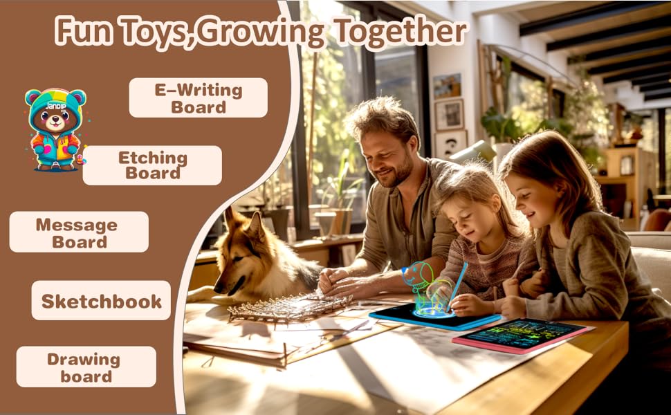 【Mother's Day Gift】Children's LCD writing board, 8.5-inch, 10 inch children's graffiti toys, color drawing boards that can be painted and wiped as needed, educational and learning toys for birthday gifts for boys and girls aged 3-8