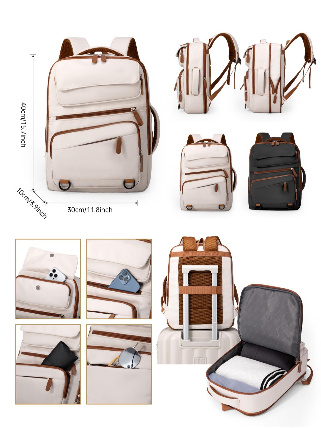 Large Capacity Expandable Backpack, Casual Lightweight Backpack, Airline Approved Carry-On Luggage, Durable and Lightweight Design, Perfect for Daily Use, School and Work