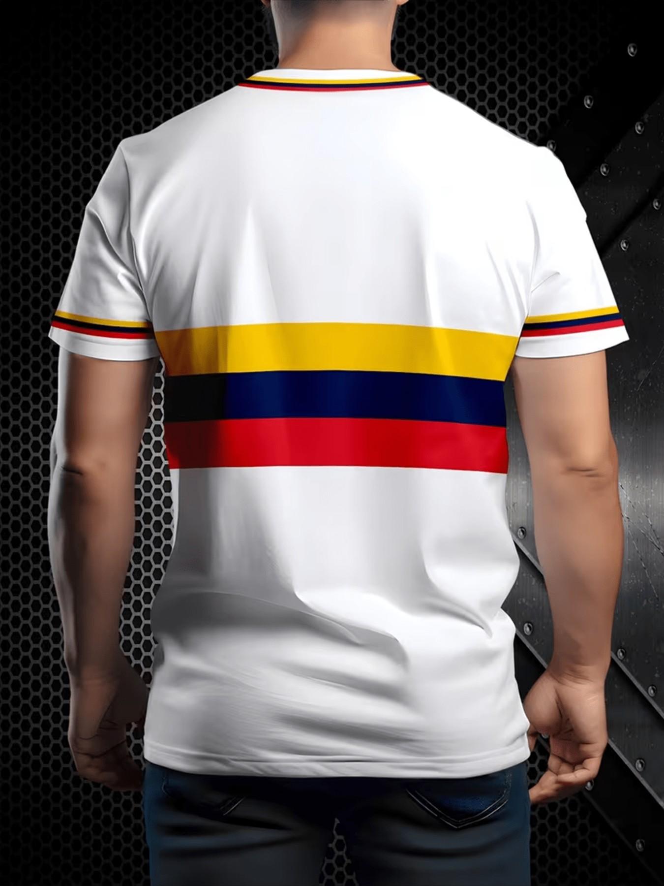 Men's Football Jersey, Breathable Simple Design, All-Season Training & Match Top, Durable Sportswear, Lightweight Material