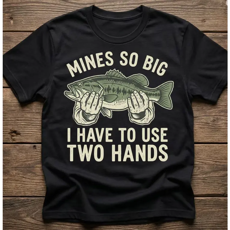 Funny Fishing Shirt for Men, Dirty Fisherman Gag Gift, Bass Angler Humor Tee