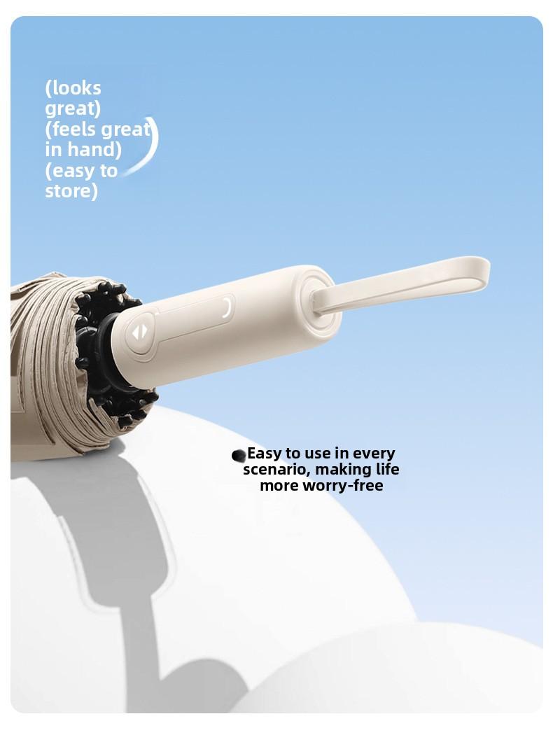 Mucat Umbrella,Full Automatic Anti-rebound Umbrella,Men's Automatic Umbrella – Foldable, Large Windproof Thickened, Dual Use for Sunny & Rainy Days,UV Sun Umbrella,Big Umbrella