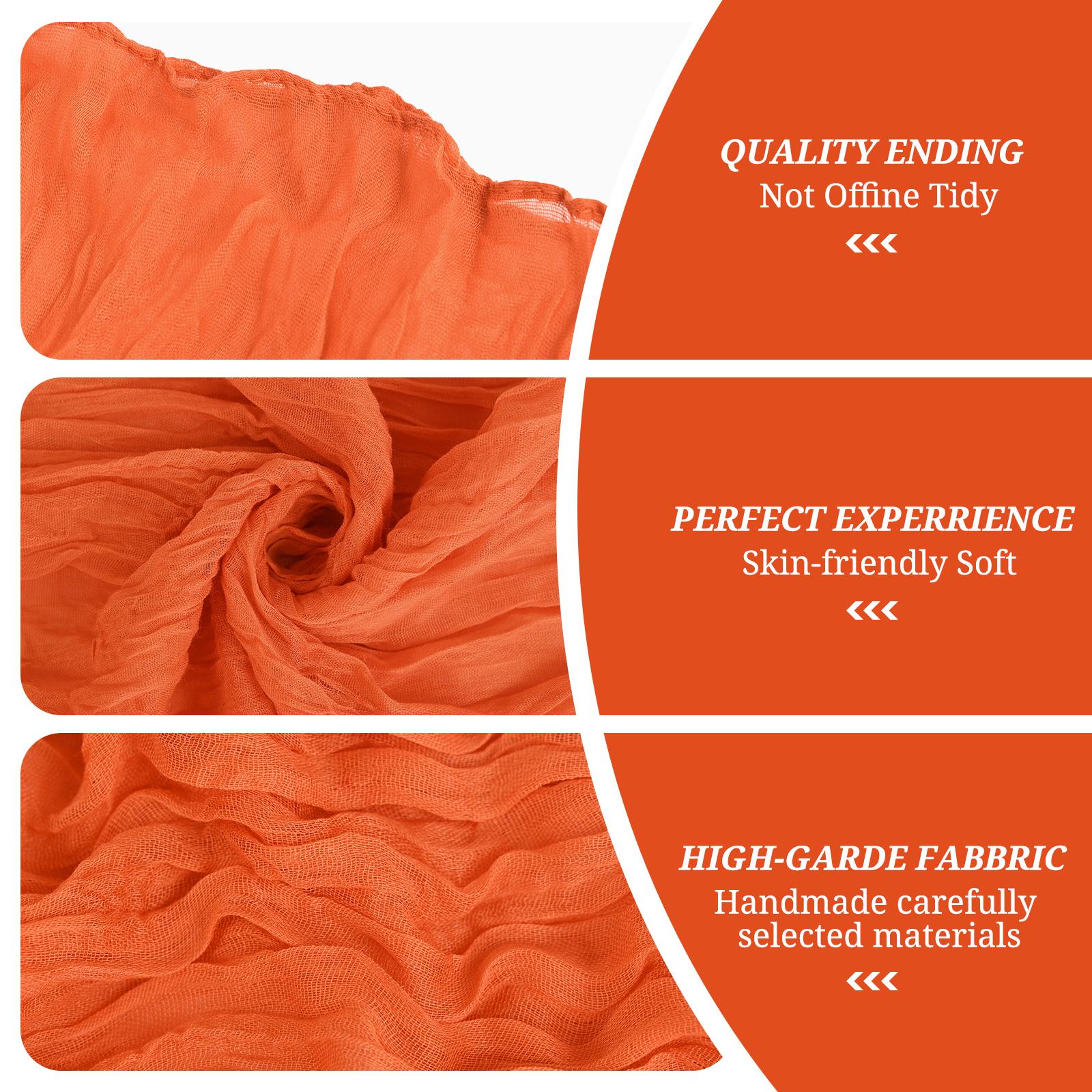 50/60PC 16x70inch Chair Sashes Cheesecloth Sashes Rustic Chair Decorative Bows Designed ChairCover for Wedding Banquet Party Aisle Home Kitchen Decoration