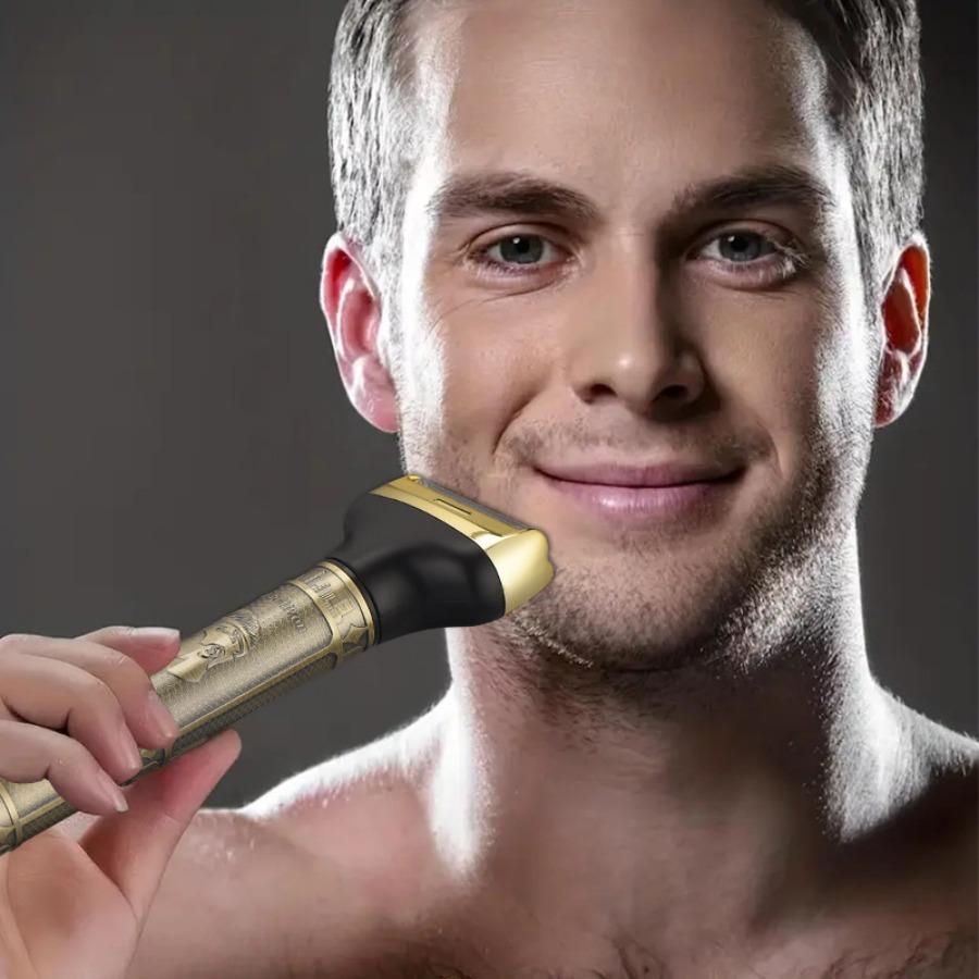 Electric Hair Shaver, 1 Set Electric Razor with Tool Accessories, Nose Hair Trimmer, Multifunctional Electric Razor, Men's Grooming Hair Tool, Waterproof Shaver Kit, USB Rechargeable Shaver