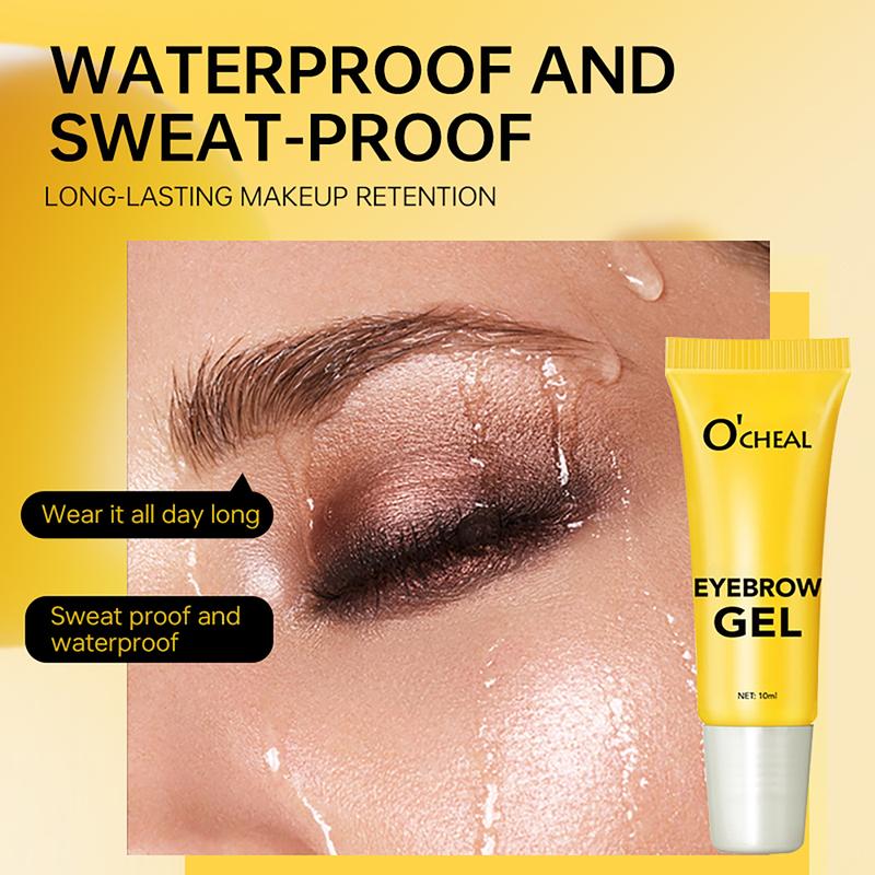 Wild Eyebrow Gel Natural Setting Liquid Transparent Colorless Soft Jelly Shaping Brow Wax, Brow Styling Gel, Long-Lasting Hold, Easy Application