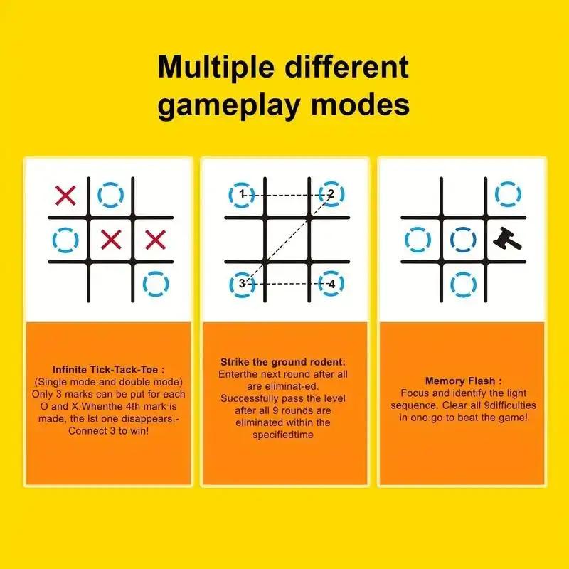 The electronic educational game Tic - Tac - Toe, the best gift, a tabletop game combining strategy and fun, made of durable ABS material, a classic interactive game, and a family entertainment item