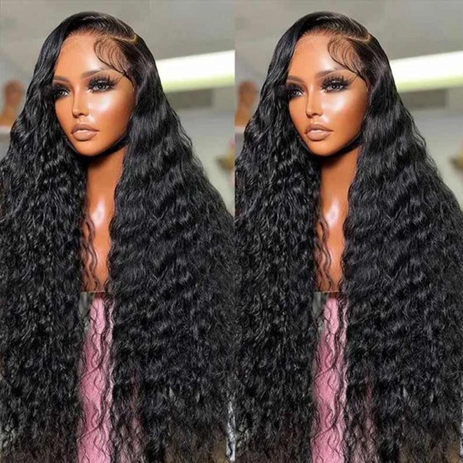 Bling Hair 180% Density 13x4 13x6 Deep Wave Lace Front Wigs Curly Human Hair Wig Wet And Wavy Water Wave HD Lace Front Wigs Human Hair Pre Plucked Frontal Wig #TikTokShopBlackFriday