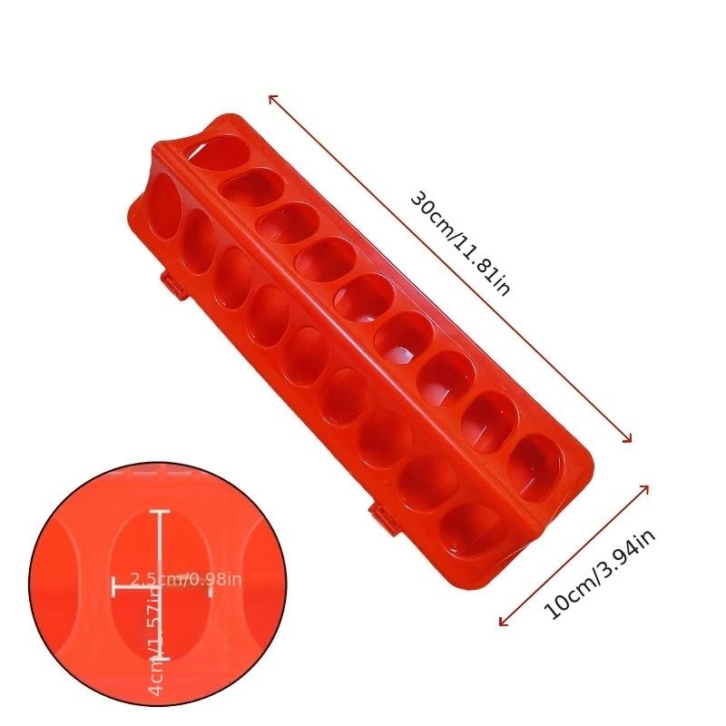 Chicken Feeder Multi-Pore Food Box, Poultry Feed Dispenser, Anti-Scrambling Chicken Slot, Farming Supplies, Chicks & Quail Feeders, Chicken Feeder For Birds