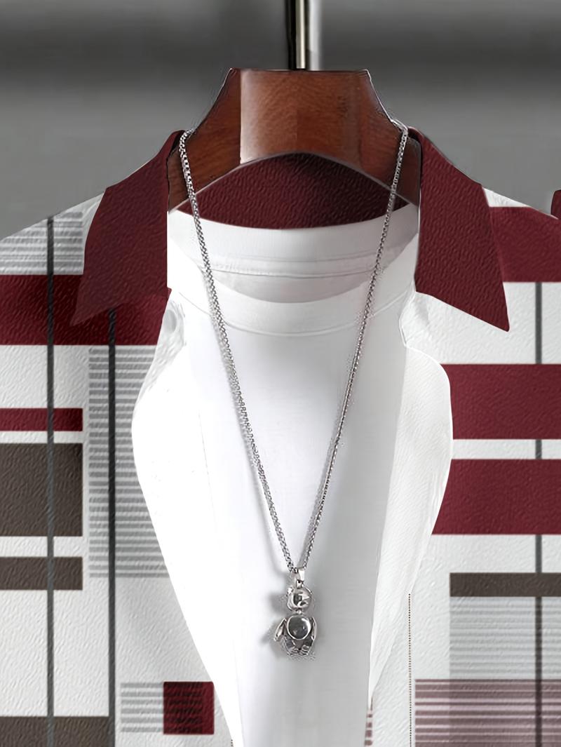 Plus Size Men's Casual Sport Suit Outdoor Leisure Button Closure Jacket & Pants Set for Spring Summer Adult Males Black Trouser Menswear Gamis - Clothes Formal Long Sleeve