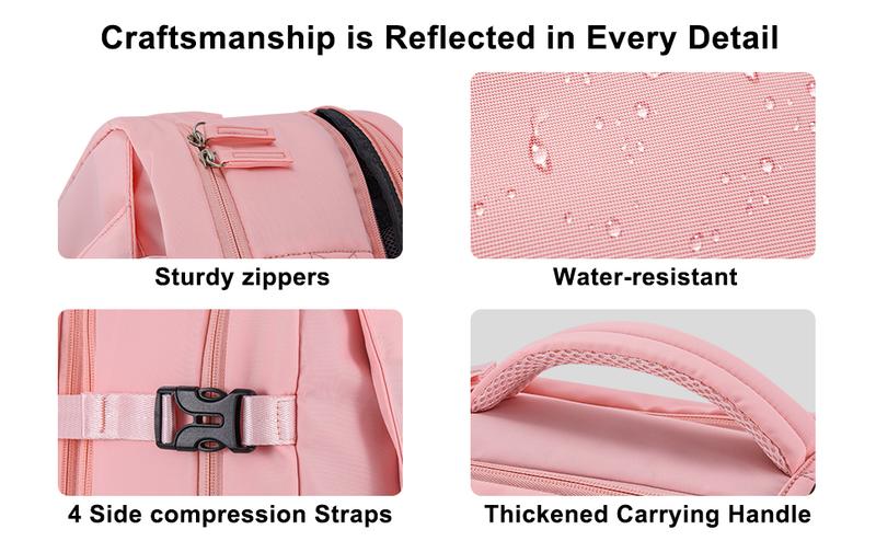 GSOIAX Waterproof Oil Resistant Stain Resistant Large Capacity Travel Backpack with Laptop Compartment Airline Approved Personal Item for Hiking Business Trips Weekend Getaways Holiday GiftFall Freshness Holidays Best Gift Ideas Valentine's Day Gift