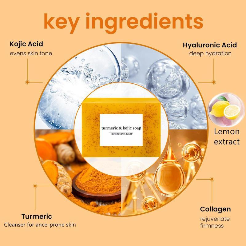 BISUTANG 21 PCS Lemon Turmeric Kojic Acid Soap Bars -XXXL Turmeric – Natural Lemon, Turmeric & Kojic Acid Soap for Face & Body, Gentle Cleansing for All Skin Types, Ideal for Daily Use BISUTANG 21 PCS Lemon Turmeric Kojic Acid Soap Bars -XXXL Turmeric – Natural Lemon, Turmeric & Kojic Acid Soap for Face & Body, Gentle Cleansing for All Skin Types, Ideal for Daily Use