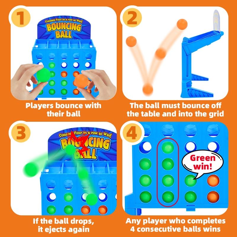 Interactive Bouncing Ball Game, Foldable Portable Design, Multiplayer Desktop Fun, Ideal for Home Gatherings & Gifts