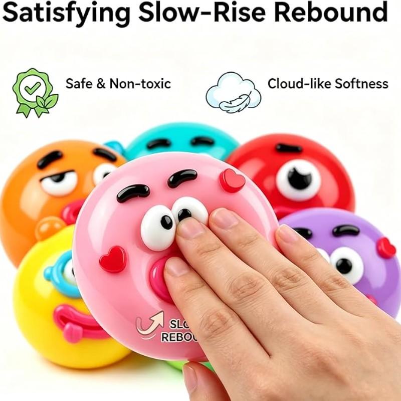 LDSK Smushers Squishy - Curiosities Smushers Dog Face Swap Squishy Soft Moldable Cute Slow Rise Relaxing Sensory Fidget Relief Anxiety Stress Fun with Interchangeable Faces for Tactile Play Fun
