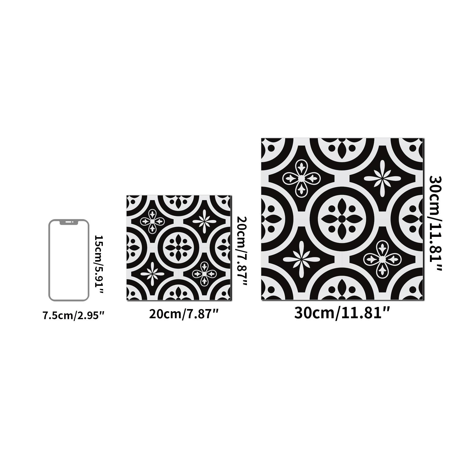 Vintage and Tile Stickers, Peel and Stick, Waterproof, Scratch Resistant, Removable, DIY Home Makeover, Wall Covering