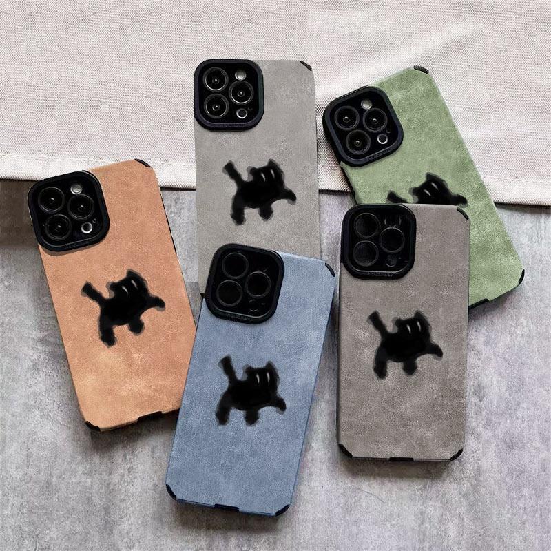 Minimalist Black Cat Silhouette Phone Case, Multiple Colors & Specifications Available, Shock - Absorbing Protective Cover, Suitable for Daily Use & Travel, Stylish & Durable, Fits Most Smartphones